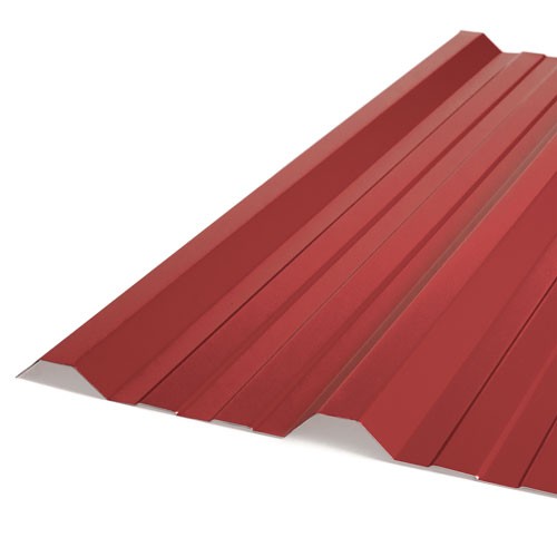 CHAPA COLOR ROJO C25 TRAPEZOIDAL - 1000 MM